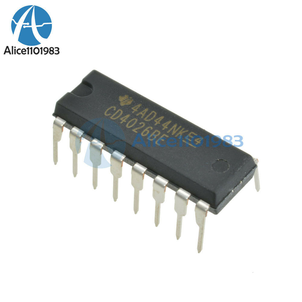 5PCS CD4026 CD4026BE 4026 IC DIP-16 CMOS Counters Decade/Divider IC