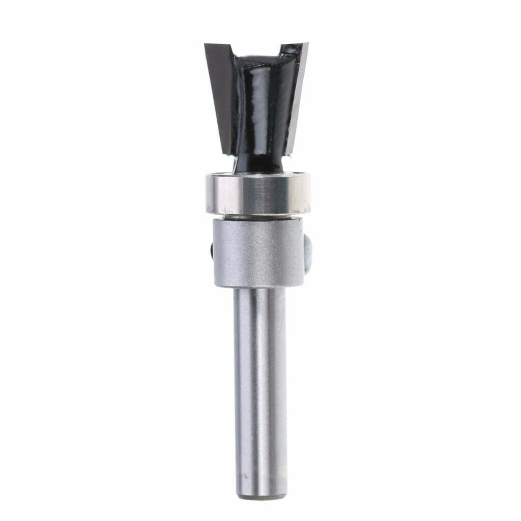1/4" Shank Carbide Dovetail Joint Bearing Woodworking Cutter Router Bit Tool