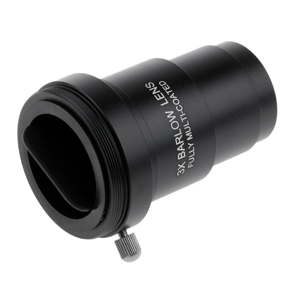 2x Telescope Barlow Lens 5X 3X Astronomy + Plossl Eyepiece For Celestron