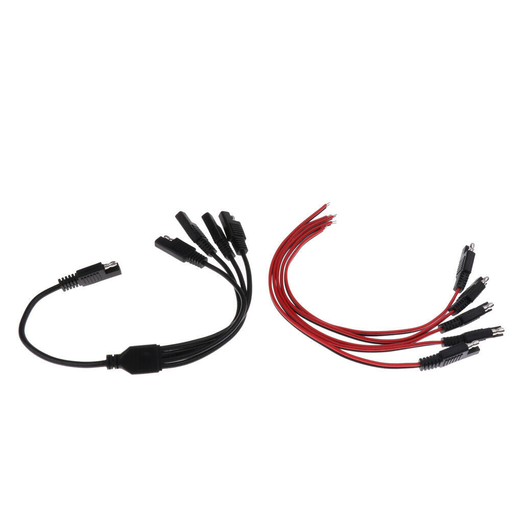 High Quality SAE Power Extension Cable Connector 1 to 4 + Quick Connecting Plugs