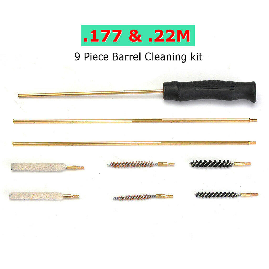 Cleaning Kits for .177& .22 Rifles /Pistols 4.5mm & 5.5mm with Brushes Boxed