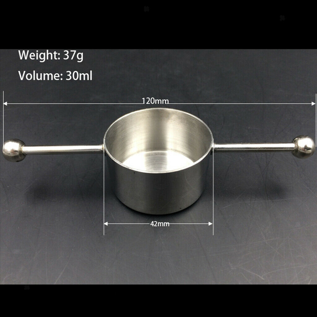 Stainless Steel Jigger with Handles 30ml Liquor Measuring Bartender Tool