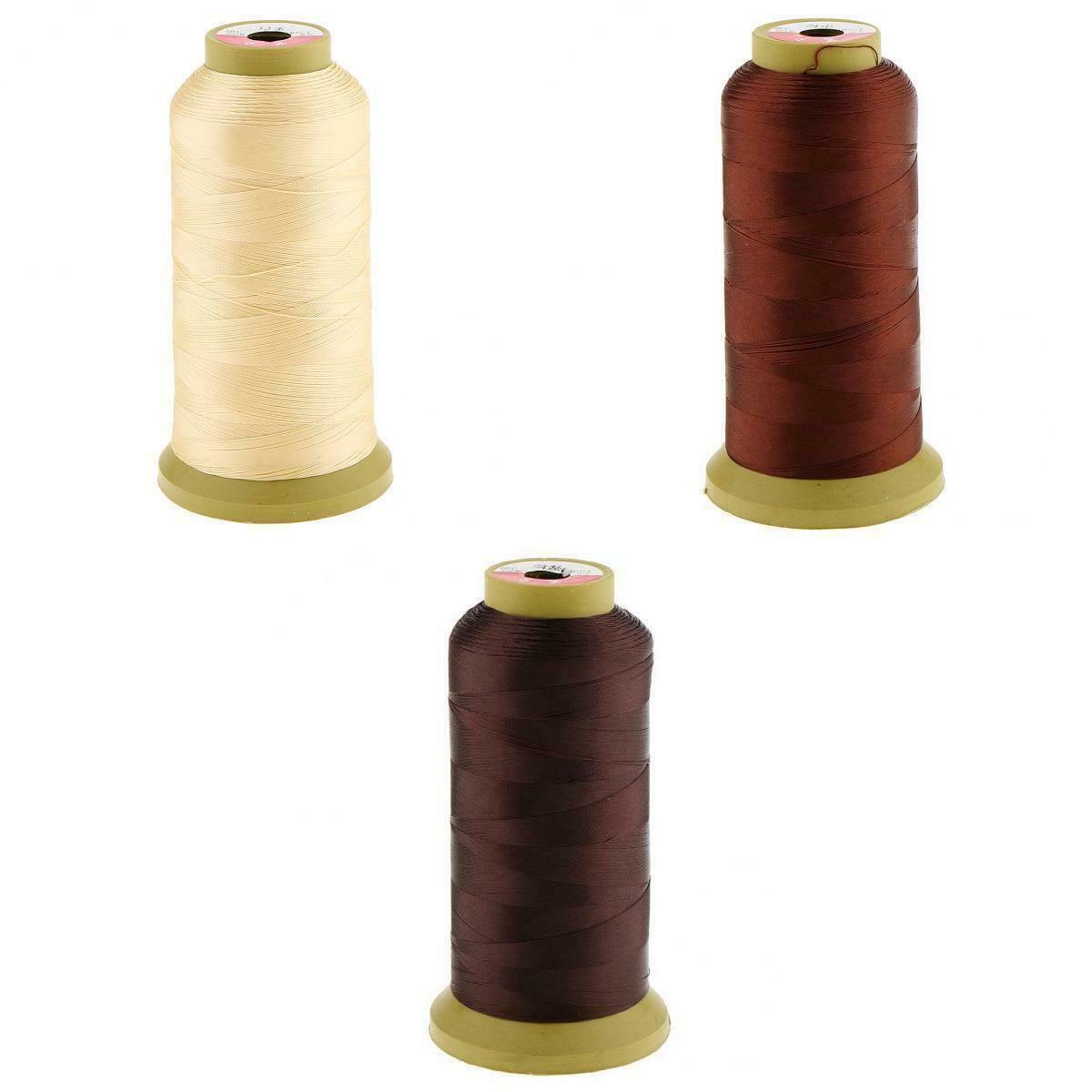 3 X Hair Weave Weaving Sewing Thread Weft Hair Extention Bangs Tools