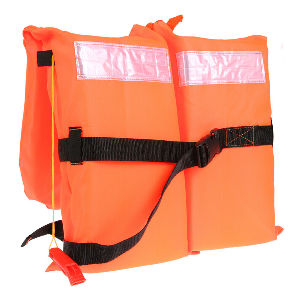 Universal Life Vest Polyester Life Jacket Foam Flotation Swimming Safety Ve @