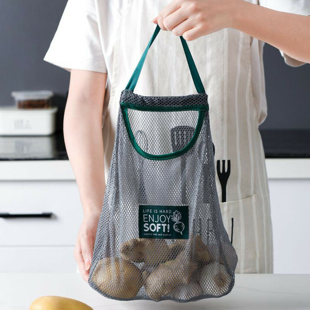 Foldable Reusable Grocery Bag Net Bag for Fruit Vegetable  Potatoes