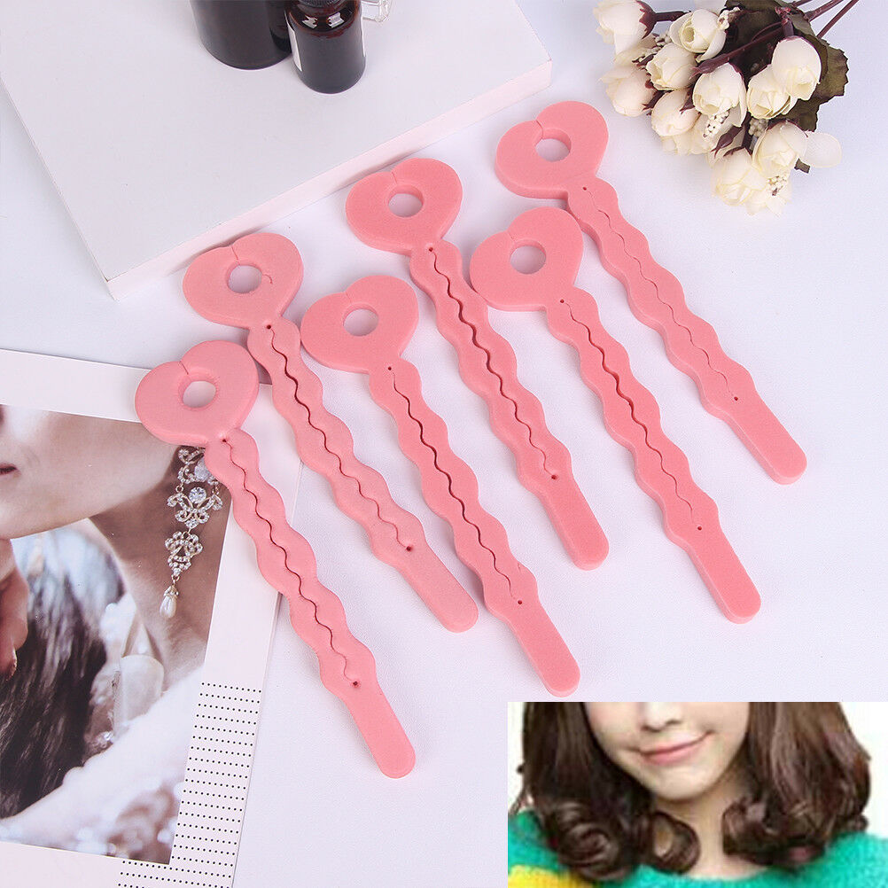 6x Sponge Curler Hair Rollers Soft Foam Sponge Hair Curlers Tools Strip To.l8