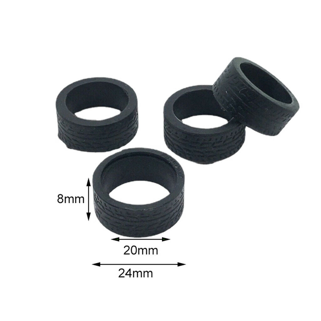 Rubber Tires for WLtoys K969 K989 K999 1/28 Scale Racing Car Upgrade Parts