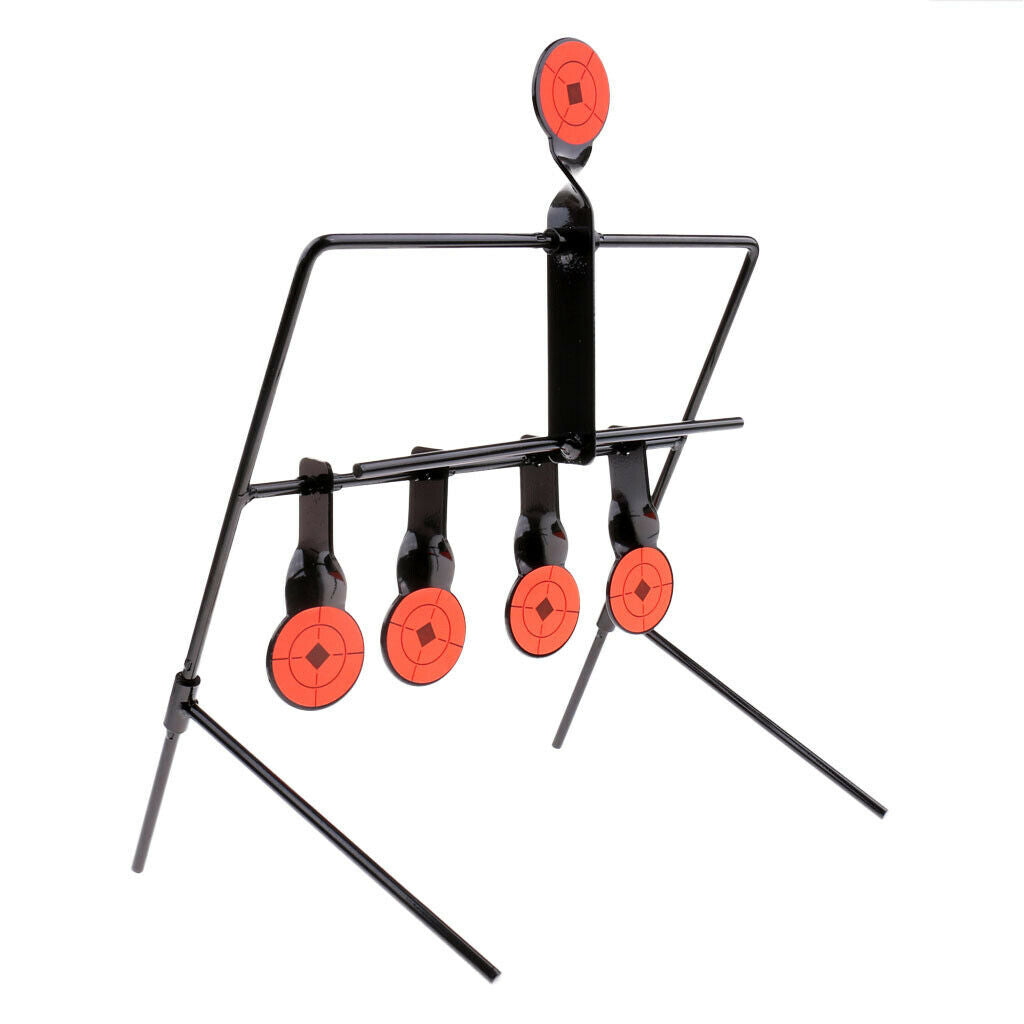 Shooting Steel Spinner Targets Auto Reset Target Stand & Stickers