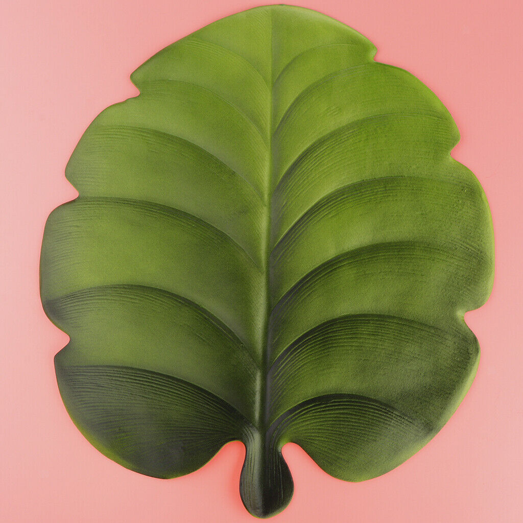 Artificial Monstera Leaves Tropical Palm Leaves Placemat Table Decoration B