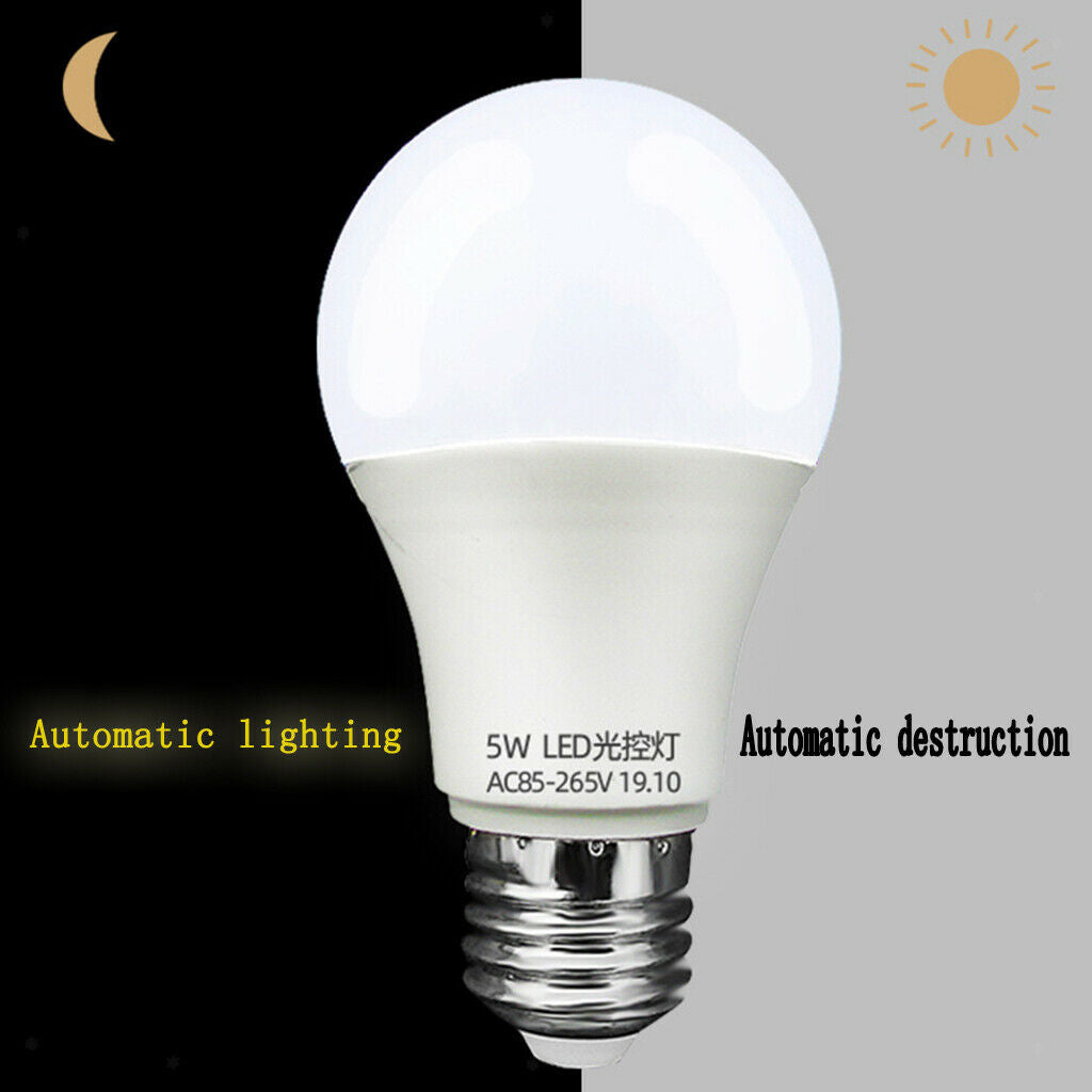 6 Pcs GLS Automatic Dusk TO   Sensor LED Light Bulb Security Night Light