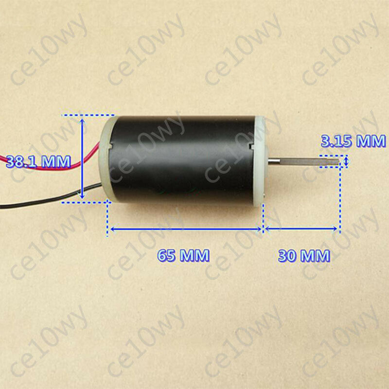 12V-24V DC Motor 6400RPM Ball Bearing High Torque 555 Brushed Electric Motor