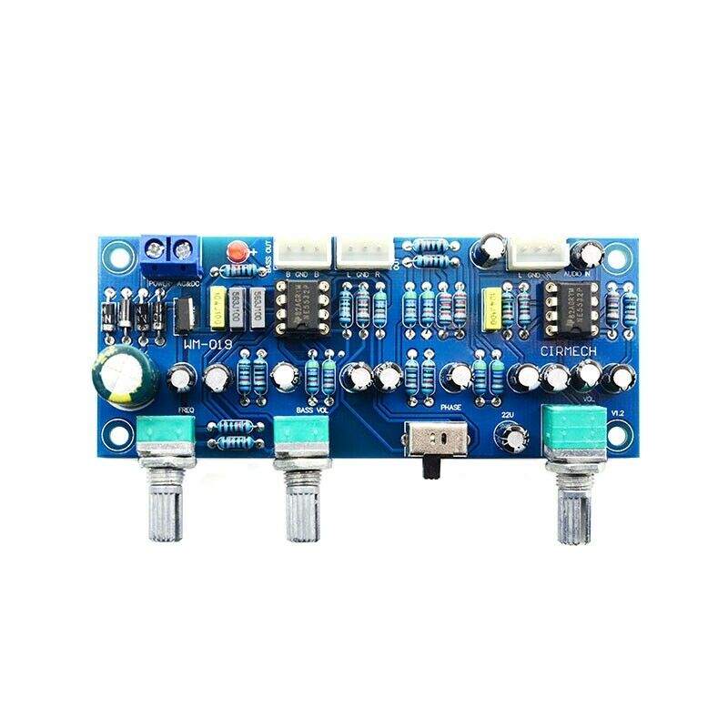 2.1 Channel Subwoofer Preamp Board Low Pass Filter Pre-Amp Amplifier Board Ne5X1