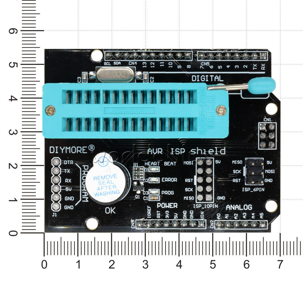 New AVR ISP Shield Burning Burn Bootloader Programmer for Arduino UNO R3