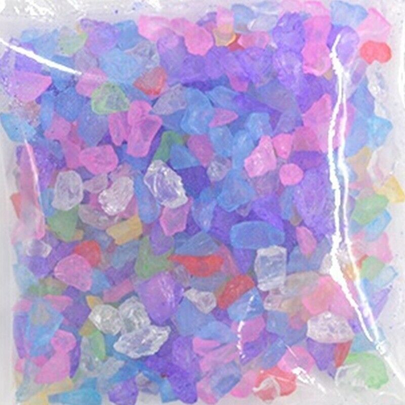 1X(Beach Glass Beads DIY Crystal Epoxy Filler UV Glue Insert Crystal Sand Glas7)