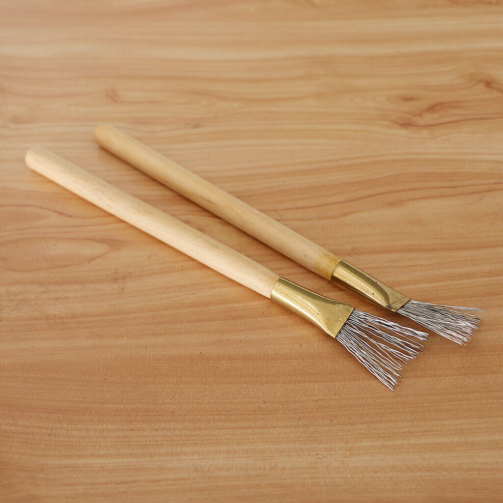 2pcs Handmade Art Tools Accessories Steel Wire Brush / Scraper With