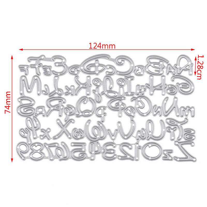 Alphabet Letter  Cutting Dies card Stencils for DIY Scrapbooking-photo al.l8