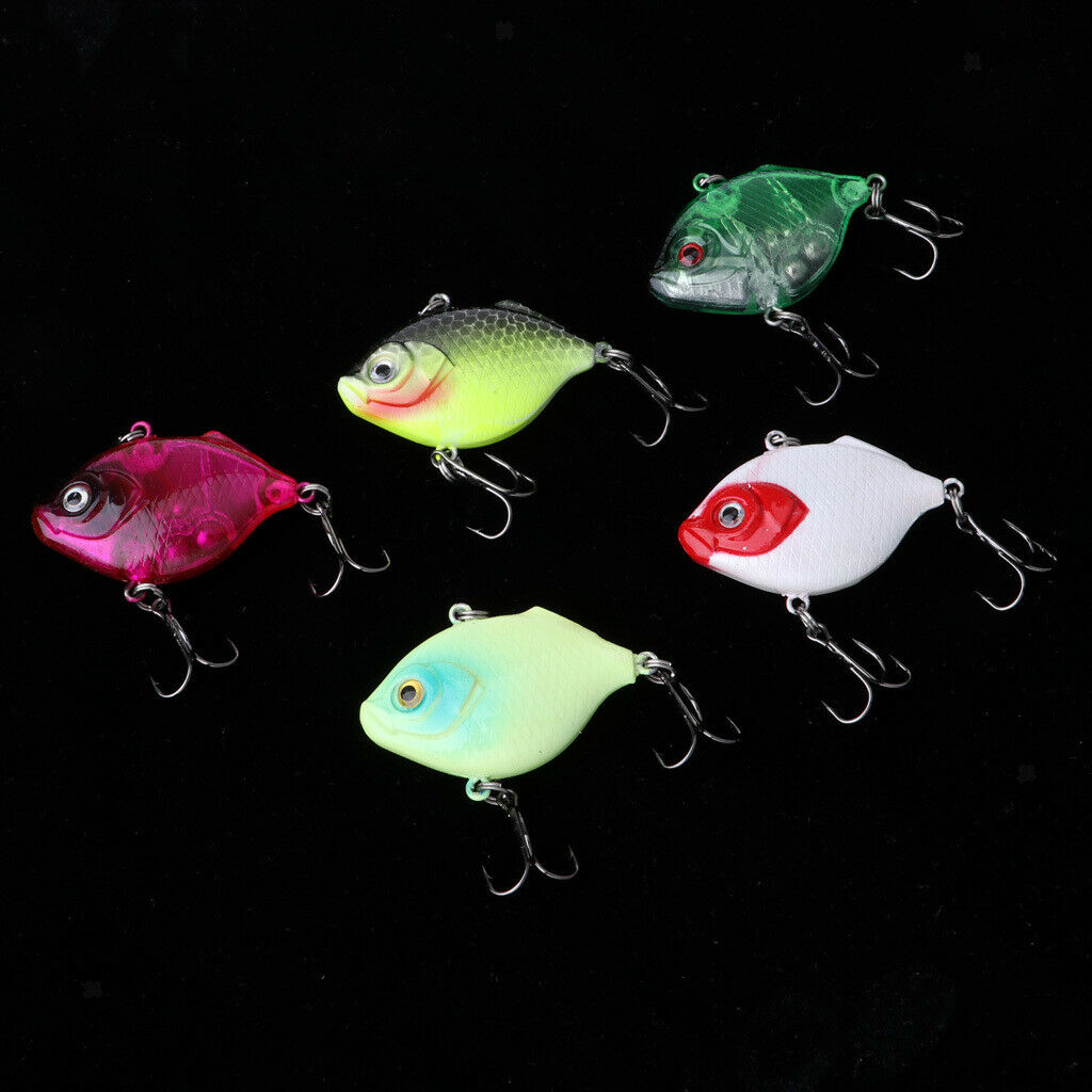 Artificial Fish Slow Sinking Diving/Floating Lures With Two Rotation Hooks