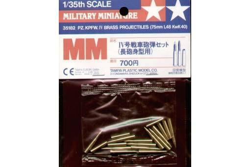 35182 Tamiya Pz.Kpfw.Iv Brass Projectiles 1/35th Accessories 1/35 Military