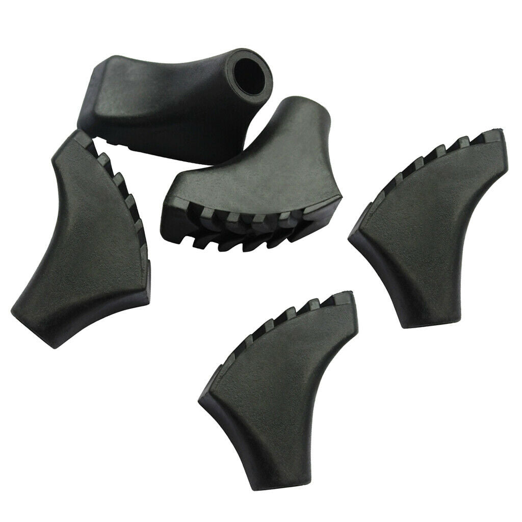 5Pieces Flexible Trekking Poles Tips Replacement Fits Most Hiking Poles