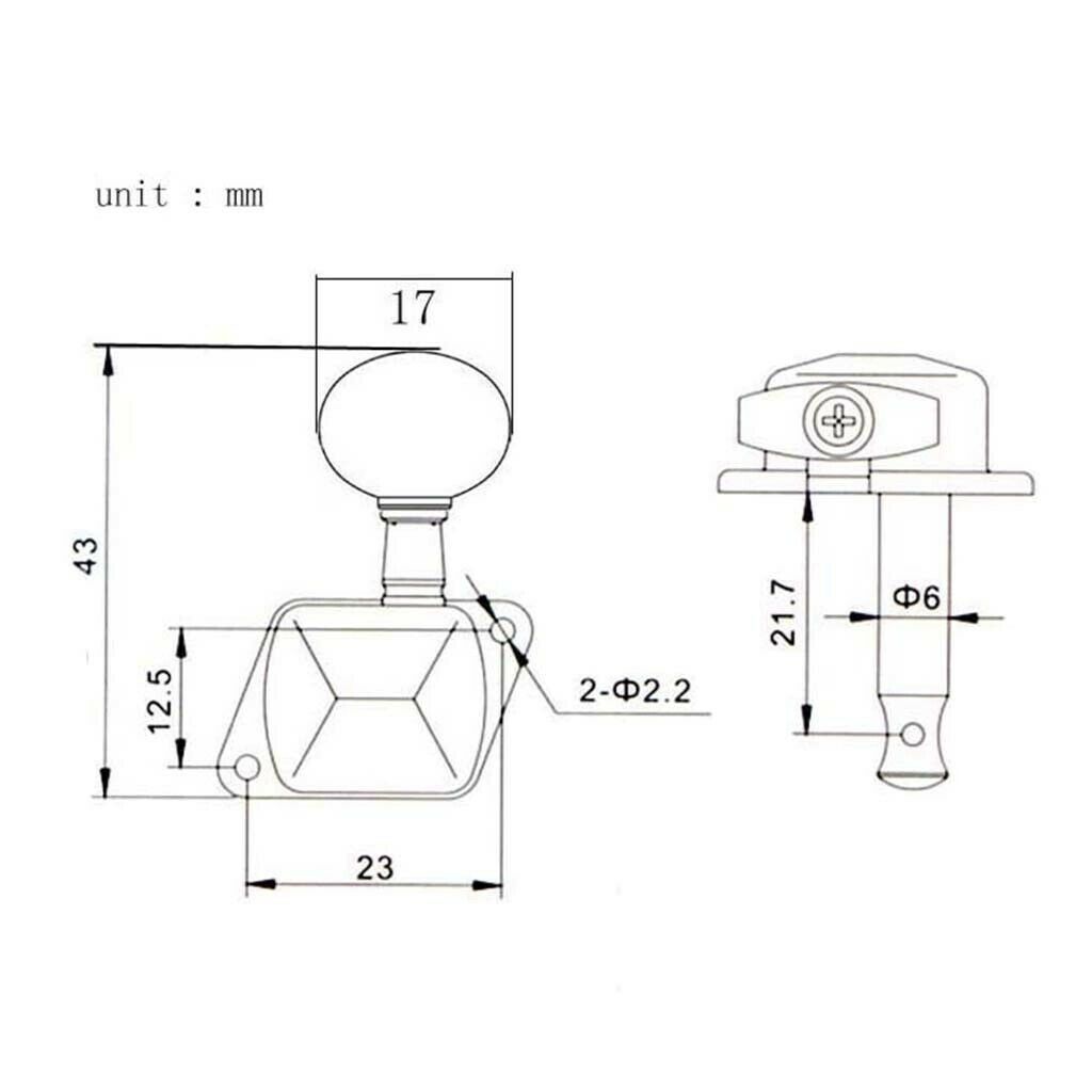 6R semi-closed guitar tuners guitar key tuners