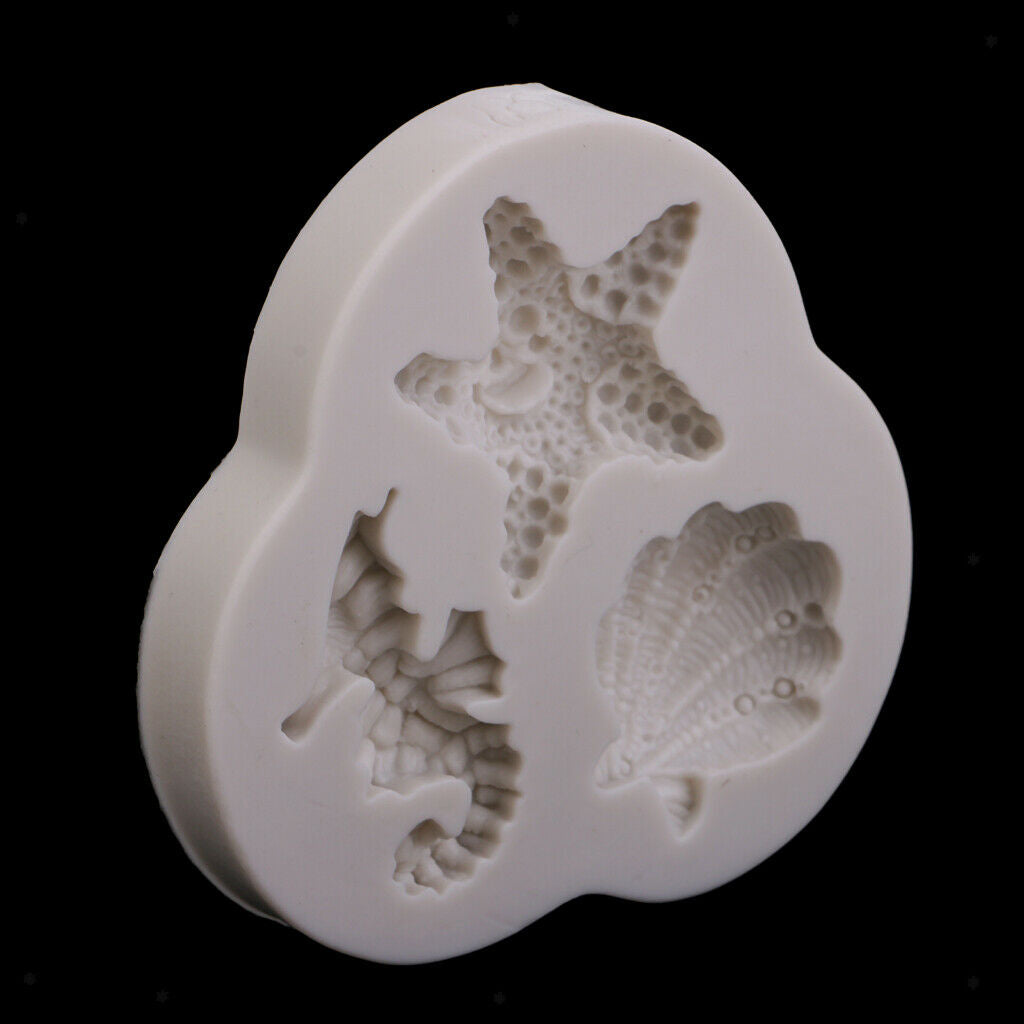 Sea Shell Mold Chocolate Silicone Mold Fondant Cake Decor Mold DIY