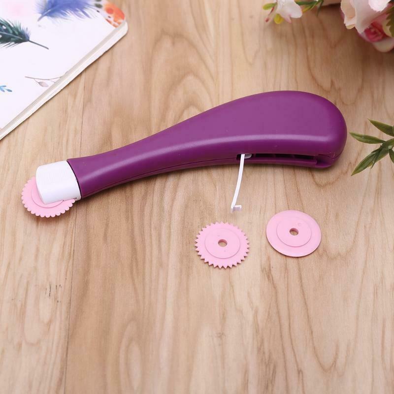 Plastic Overstitch Wheel Gear Roulette Spacer Sewing Cloth Craft Tool Marking