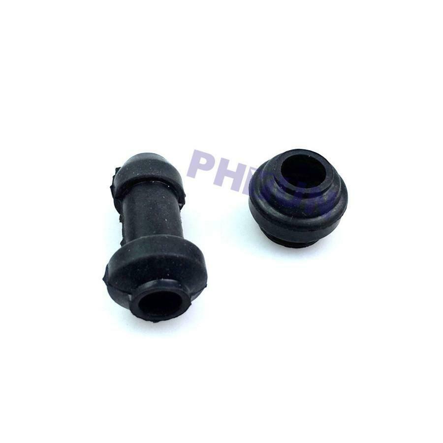 50 Sets Black Rubber Motorcycle Front Disc Calipers Pump Dustproof Cover Caps