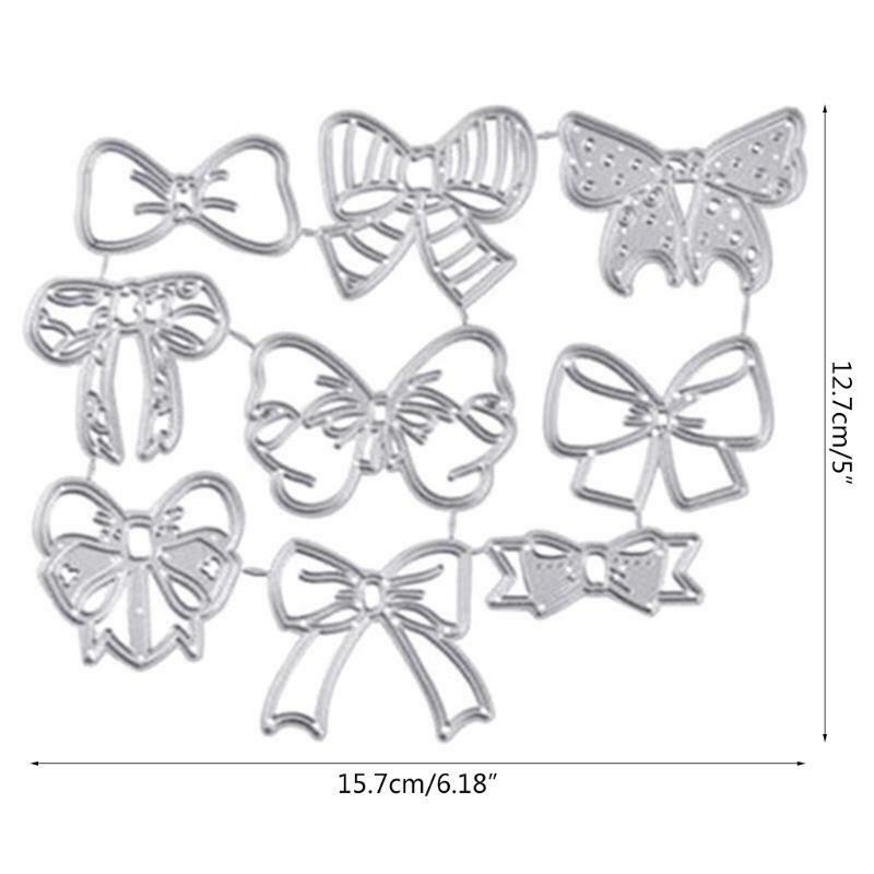 Bow Metal Cutting Dies Stencil Scrapbooking DIY Album Stamp Paper Card Embossing