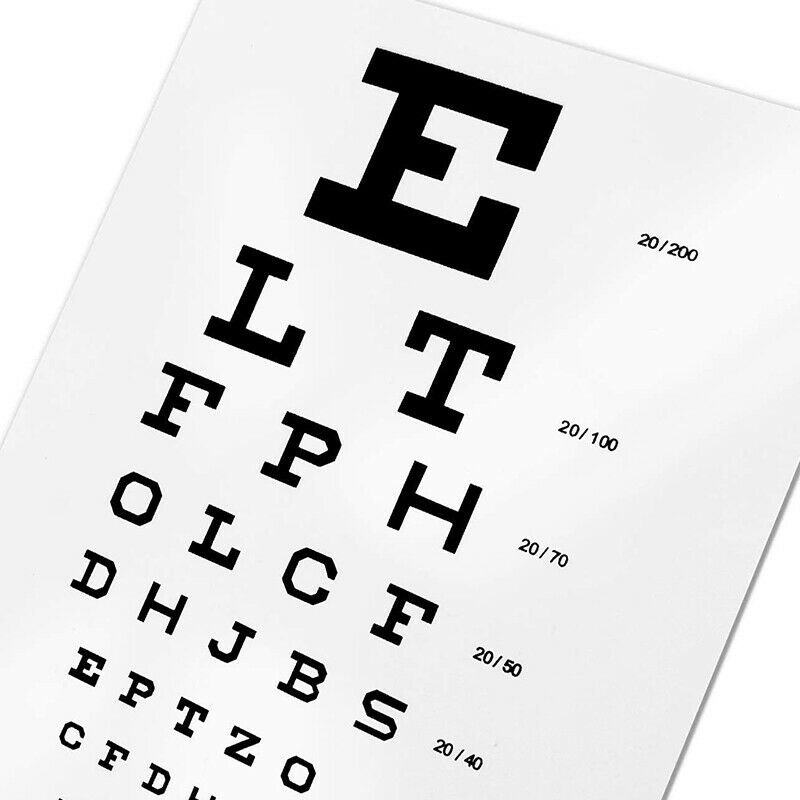 Snellen Eye Wall Chart Wall Art Painting Print On Silk Canvas Poster Home De LQ