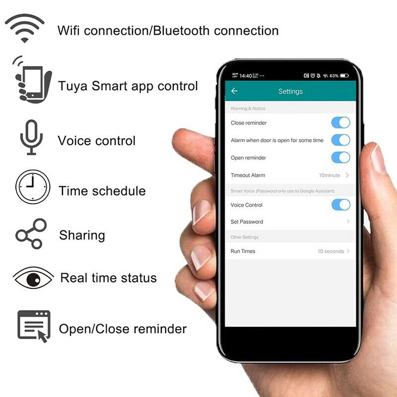 Tuya Wifi Garage Door Switch Intelligent Garage Door APP Remote Conrtrol WirelP4