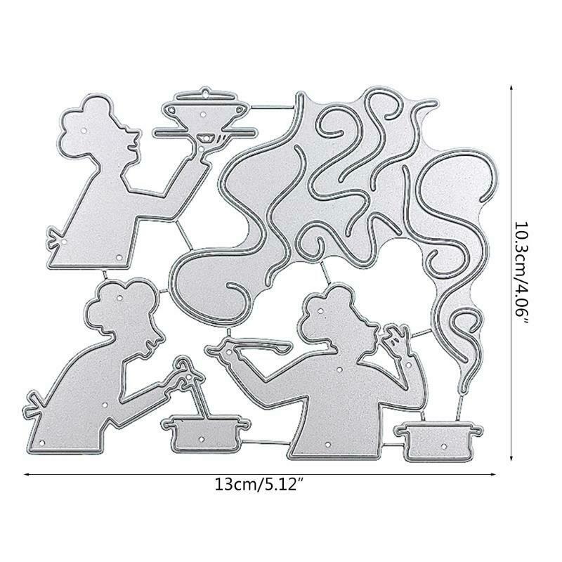 Creative Cooking Mage Metal Embossing Die Cuts Stencil for DIY Scrapbooking Card