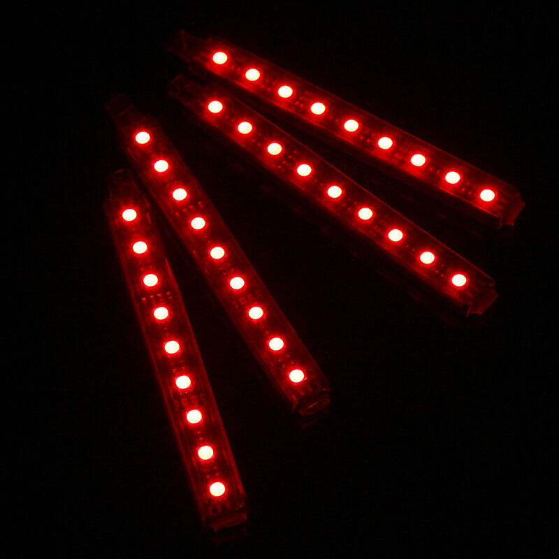 36 LED Car Auto Interior Neon Atmosphere Strip Light Remote Control 4PCS
