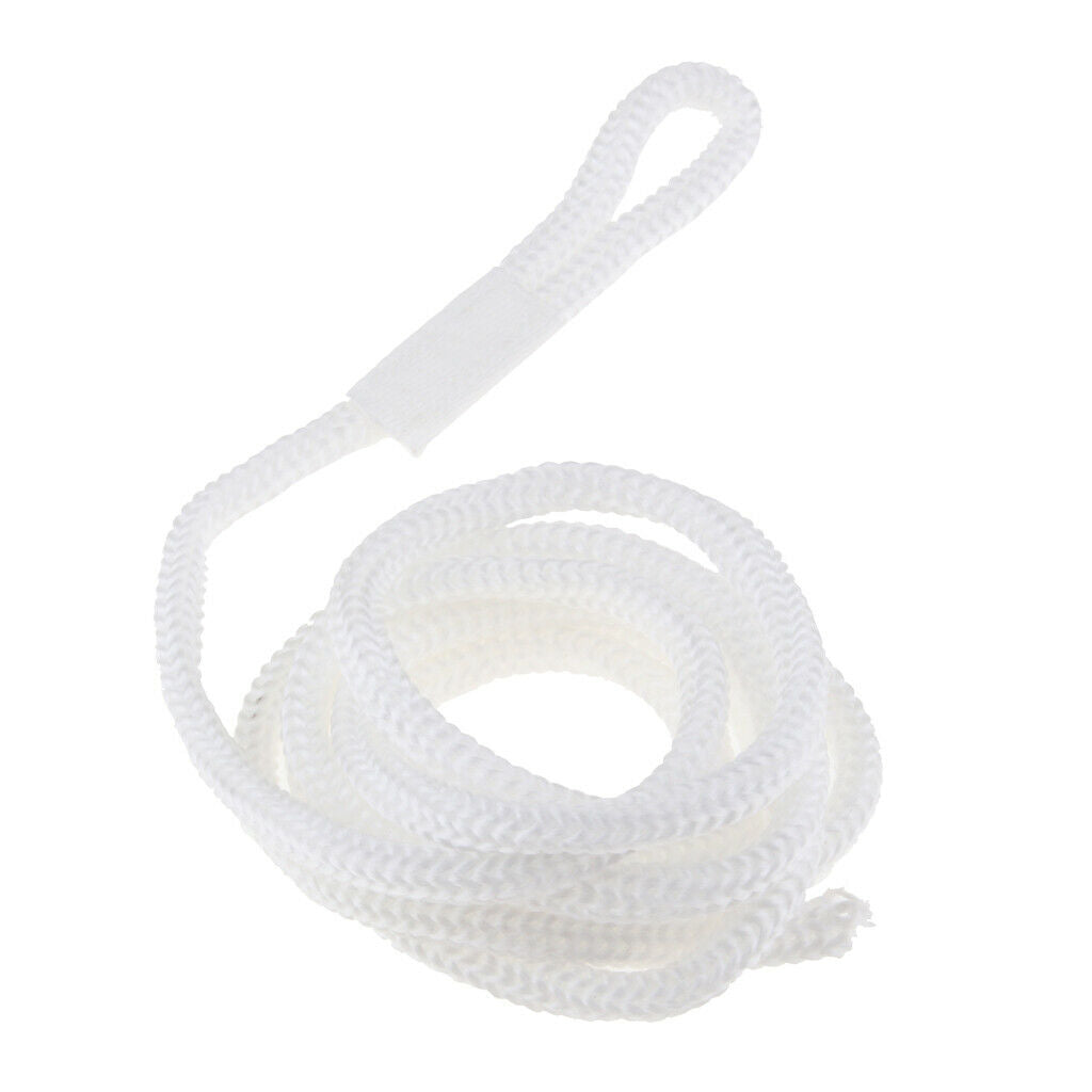 4pcs Boat Fender Lines 1/4'' x 5' Bumper Whips Rope Docking White