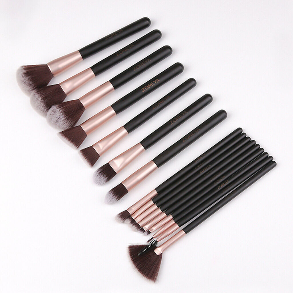 16 Pcs Kabuki Makeup Cosmetic Brush Set Professional Face Eye Tool Kit W/Bag