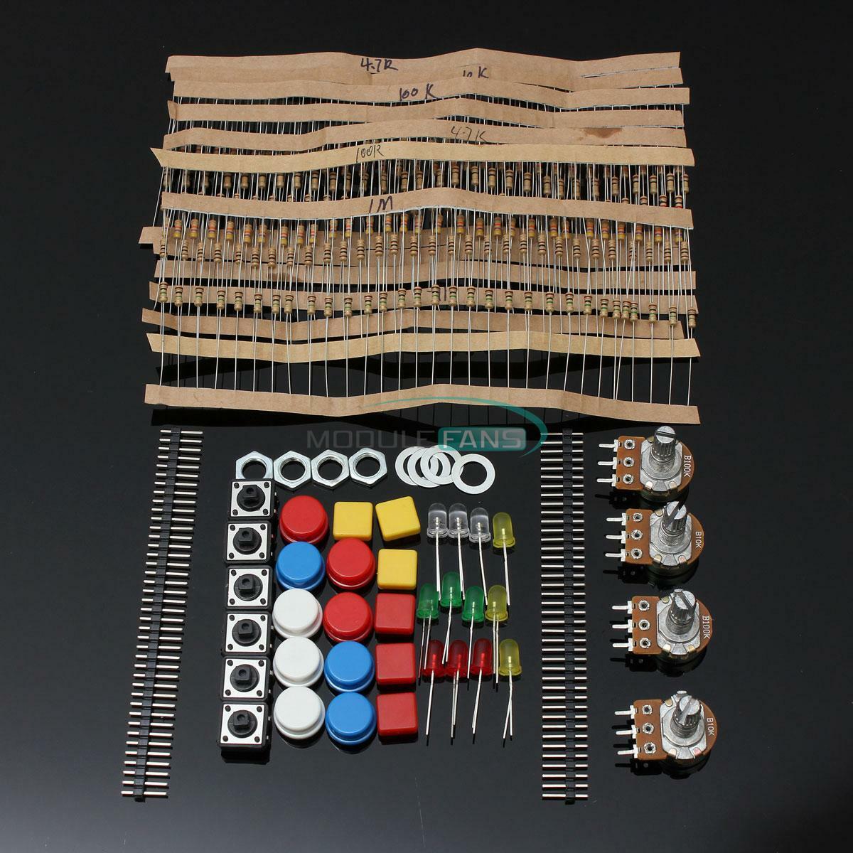Electronic Parts Pack KIT for ARDUINO Component Switch Button Resistors MF