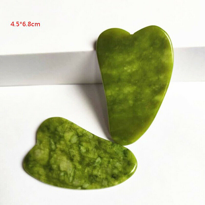 Gua Sha Board Scraper Natural Jade Stone Guasha Massage Tool Care Healthy NeBDA