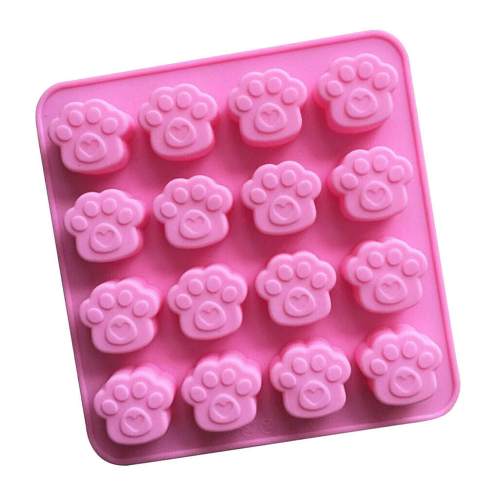 16 Holes Silicone Mold Cake Decor Fondant Chocolate Mould Bakeware -Cat Claw