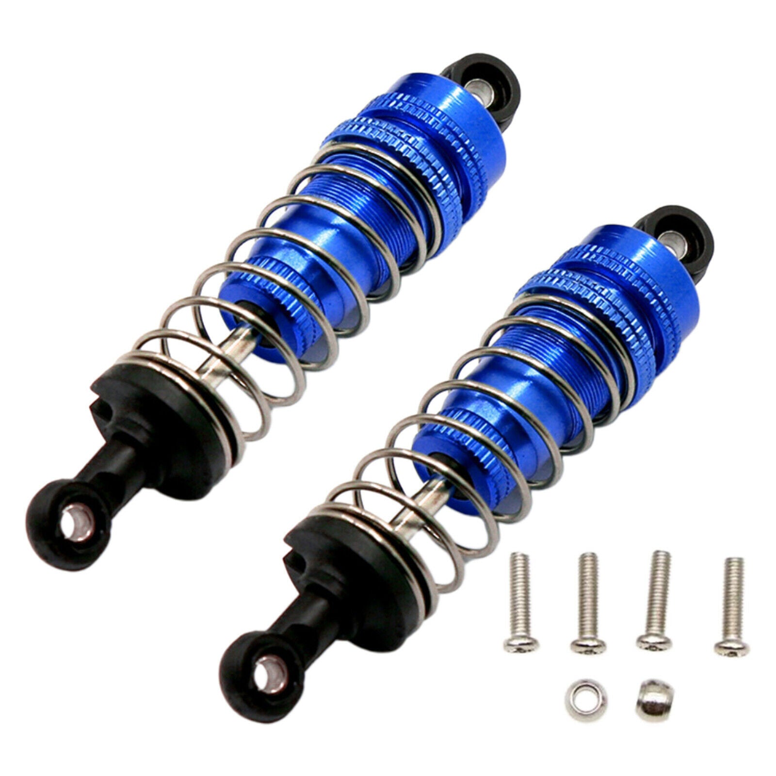 2X 80mm Shock Absorber Adjustable Fits 1/14 WLtoys 144001 RC Car Parts Blue