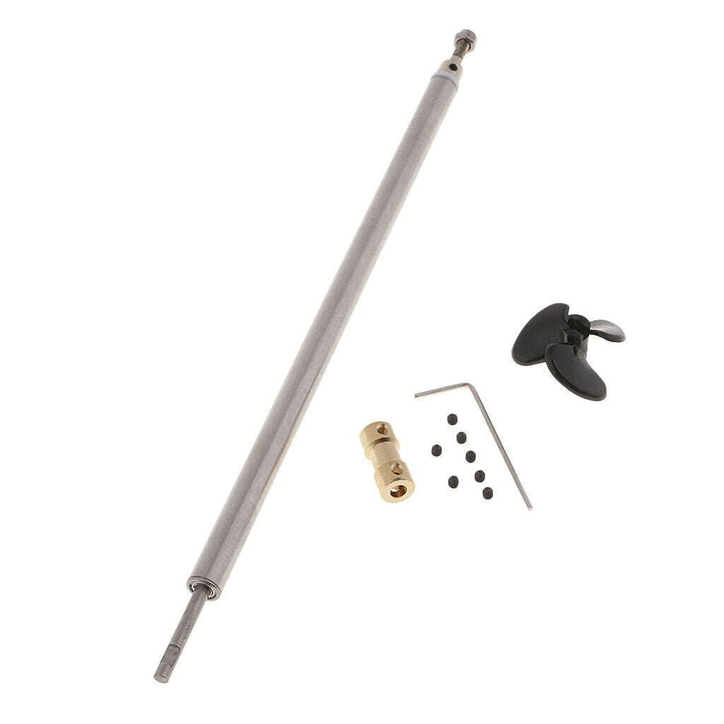 3mm RC Ship Drive Shaft+Motor Coupler+Propeller+Sleeve+Seal Set 6mm Shaft