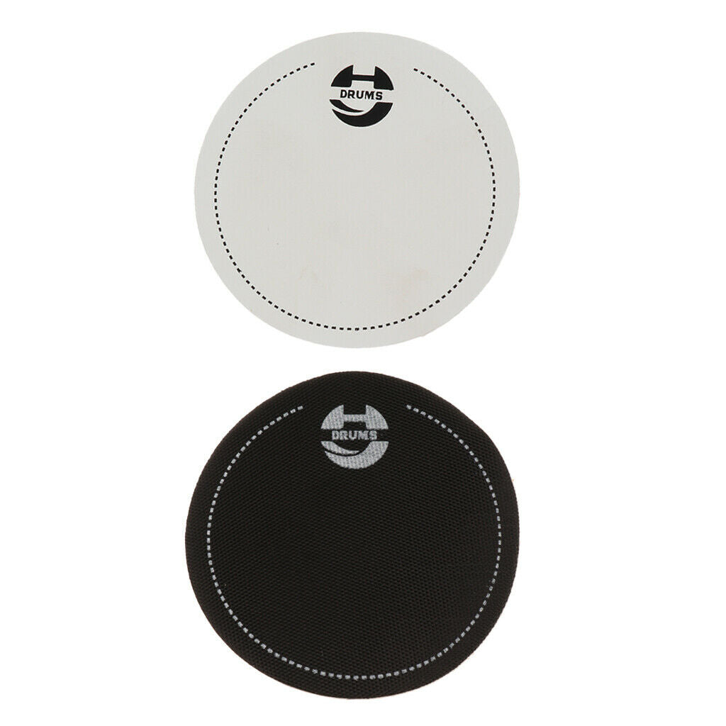 2 Pcs Bass Drumhead Pad Patch Drum Head Protector for Drum Player