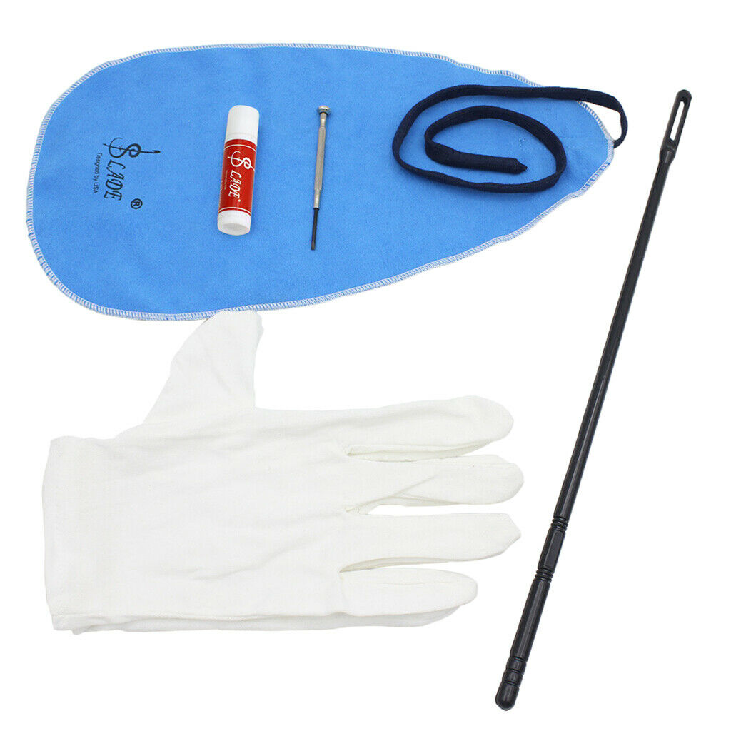 5-in-1 Saxophone Cleaning Care Kits Cleaning Cloth Cleaning Rod Glove Parts