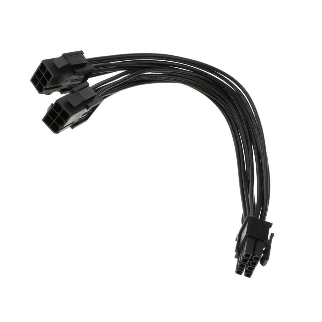 6 Pin To  PCIE Graphics Card Power Supply Extension Cable - 18awg 20cm