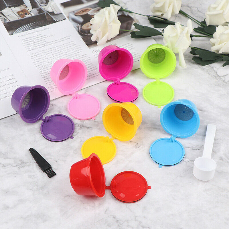 9pcs Reusable Coffee Capsule Pods Cup Filters for Dolce Gusto Machin^luQ KzH SJ