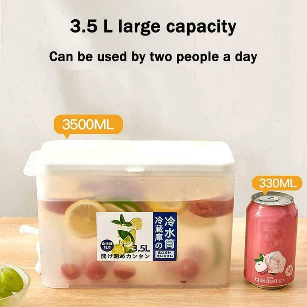 3500ml Water Jug With Faucet Lemon Juice Jug Kitchen Drinkware GREAT Kettle R7U3