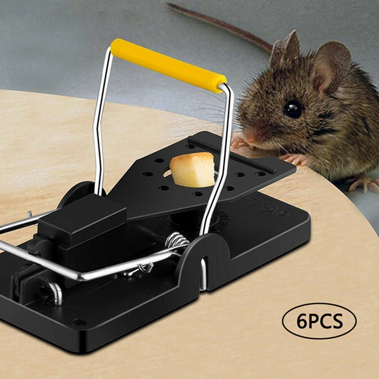 Set of 6 Mouse Traps Quick Instantly Reusable Mousetrap Catcher Pest Control