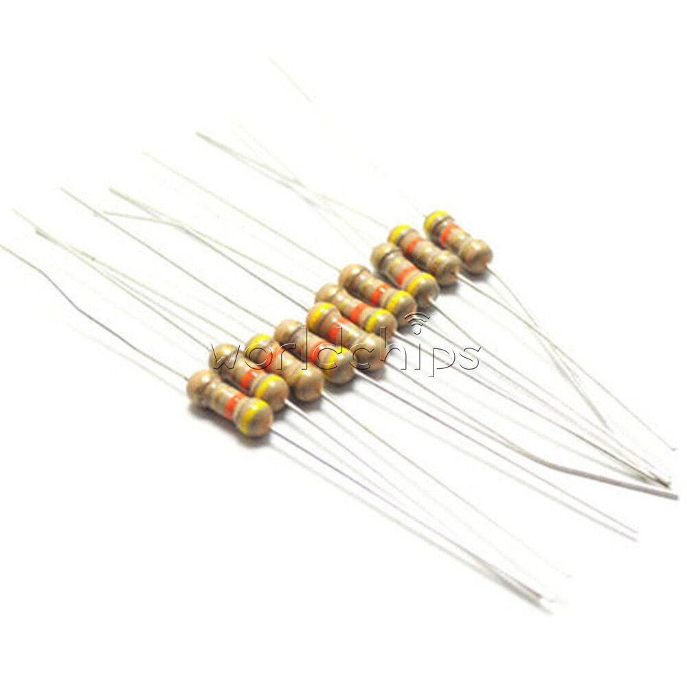 500PCS 100 Ohms 1/4W 0.25W 5% Carbon Film Resistors  Resistance