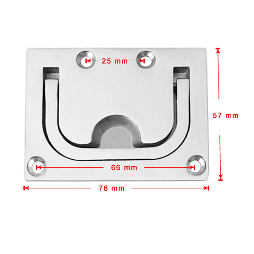 3pcs Marine-graded Stainless Steel Ring Pull Handle, Marine Flush Lifting