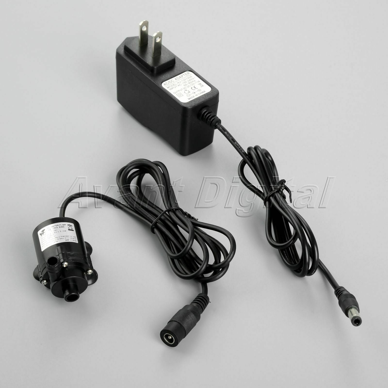 1pc 6V-12V DC Pump Brushless Amphibious Fountain Water Pump & 12V 1A Transformer