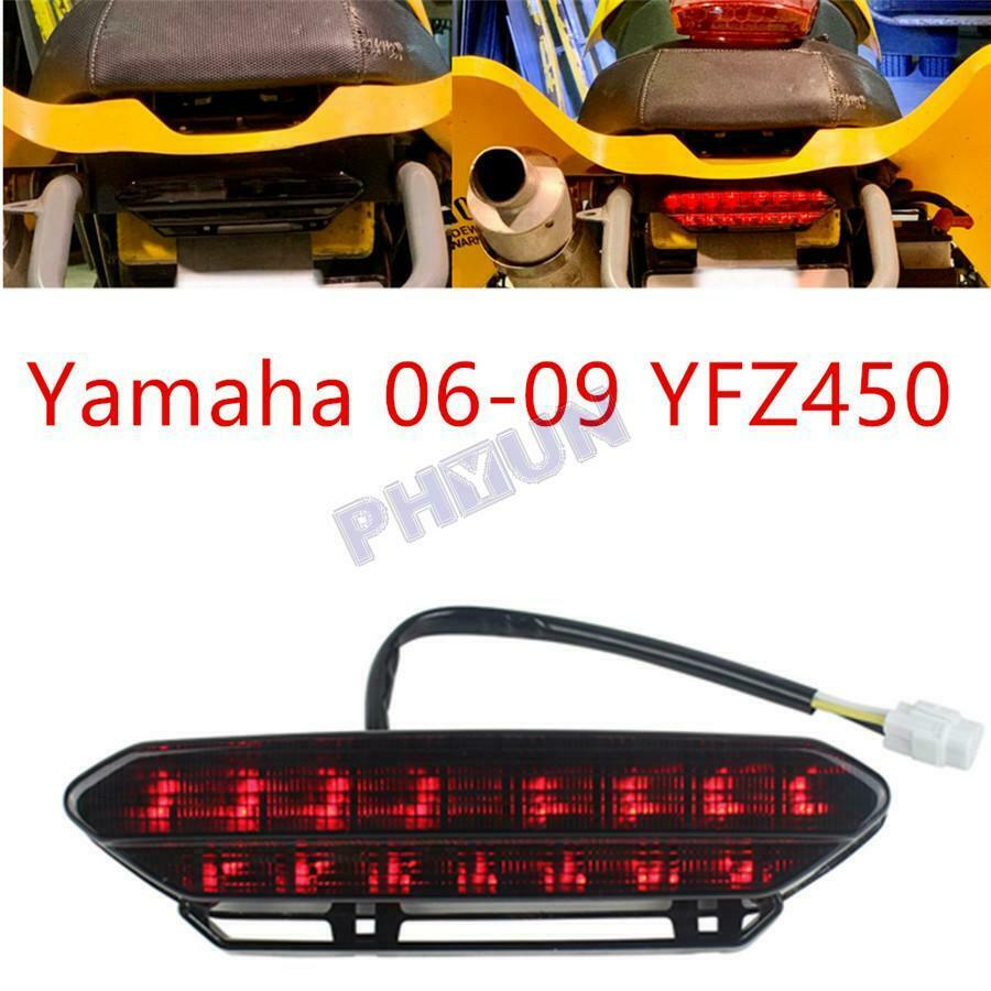 Smoke Lens LED Tail Light Brake Light Assembly Red Light for Yamaha 2006 - 2009