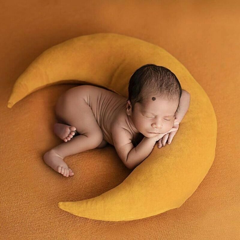 Baby Hat Posing Moon Pillow Stars Set Newborn Photography Props Infants PhotD2L2